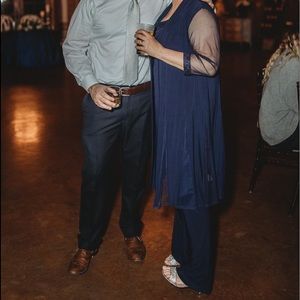 Navy 3-piece Mother of the Bride Pant Suit